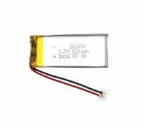 Prix de gros batterie Lipo 3.7v 500 Mah pour l'électronique grand public modèle de cellule de poche 502050 3.7v 500 mah batterie Li polymère