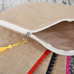 Bolsa de Cosméticos de Yute Hecha a Mano con Cierre, Bolsa de Viaje Reutilizable para Maquillaje - Product Image 4