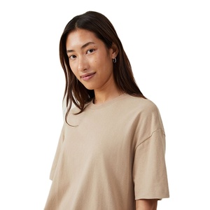 Nouveaux T-shirts d'été pour femmes à coupe classique en jersey 100% coton, anti-plis, respirants, à séchage rapide, col rond - Vente en gros, personnalisables, unis - Product Image 4