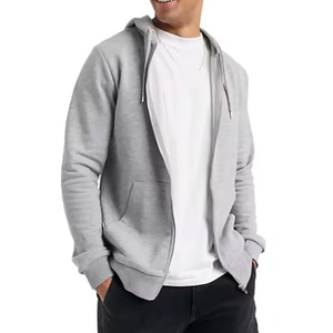 Sweat à capuche zippé personnalisé en coton molletonné, style urbain, livraison rapide - Product Image 4