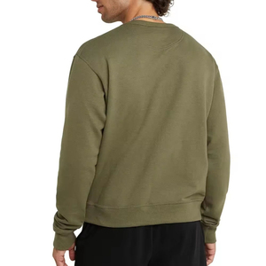 Sweat-shirt à col rond personnalisé pour homme, tissu en molleton épais haute densité, uni, manches longues, doux, épais, chaud - Product Image 2