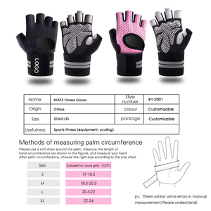 Half Finger Padded Gym <b>Gloves</b> <b>Weight</b> Lifting Fitness Workout <b>Training</b> <b>Gloves</b> Breathable Anti Slip Sports <b>Training</b> <b>Gloves</b> - Product Image 2
