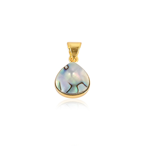 Classic Minimal Natural <b>Abalone</b> <b>Shell</b> Pendant 92.5 Silver Handmade Charm Jewelry For Women - Product Image 1