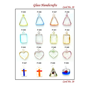 เครื่องประดับแขวนรูปหัวใจสีชมพูทำมือจากแก้วคริสตัลสไตล์โบฮีเมียนประดับด้วยลูกปัดสีฟ้าเทอร์ควอยซ์ สำหรับของขวัญวันครบรอบ ตกแต่งผนัง จำหน่ายจำนวนมาก - Product Image 4