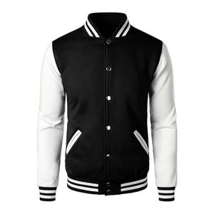 Manufacturer High Quality Varsity Jacket <b>Men</b> Embroidery Leather Sleeves Custom Baseball Letterman Varsity Jacket - Product Image 1
