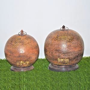 Linterna de Metal personalizada, portavelas LED, tarro de cristal único para luz de escritorio, linterna decorativa creativa de Navidad, LED creativo - Product Image 1