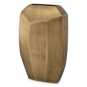 Jarrón de Mesa Dorado Contemporáneo, Hecho a Mano, con Acabado Dorado, Diseño Escultural, Jarrón para Flores, Decoración de Bodas, Diseño Moderno - Product Image 3