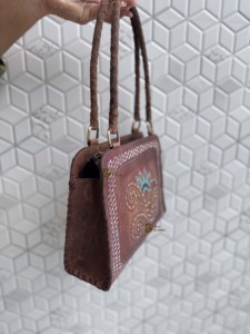 Bolso de Hombro de Cuero Genuino, Nuevo, Hecho a Mano, Estilo Bohemio, Diseño Occidental, Multiusos - Product Image 2