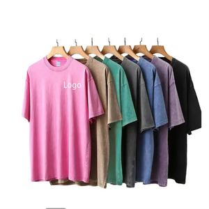 เสื้อยืดทรงหลวมสไตล์ฮิปฮอป รุ่น Retro Drop-Shoulder ผ้าหนา 300 กรัม เป็นมิตรต่อสิ่งแวดล้อม ระบายอากาศได้ดี ผลิตจากผ้าฝ้าย 100%  สำหรับผู้ชายและผู้หญิง  สีสันปรับแต่งได้ - Product Image 1