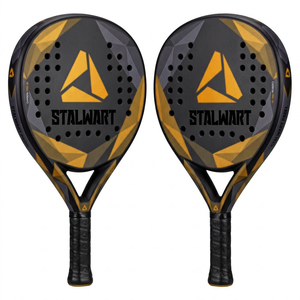 Stalwart <b>Pickleball</b> Paddle Standard Shape 40-Hole Anti-Slip Handle Poplar Wood Core Lightweight Solid Pattern Adult Equipment - Product Image 1