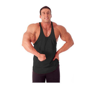 Débardeur de sport pour homme de haute qualité, écologique, personnalisé, 100% coton, respirant, impression par transfert thermique - Product Image 2