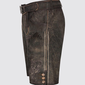 Pantalones Cortos Bávaros Personalizados para Hombre, 100% Algodón, Cintura Media, Bordados, de Secado Rápido, con Botones - Product Image 2