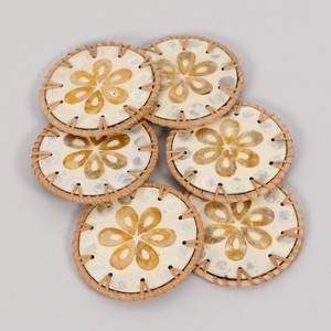 Rattan cup coaster crafted coasters for drinks high quality drink <b>trivet</b> table decor accessories - Product Image 2