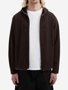 Sudadera con capucha de punto acanalado para hombre, ligera, informal, con cremallera completa, corte regular, ropa exterior informal, fabricación OEM/ODM - Product Image 5