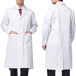 Hot Sale High Quality Medical Lab <b>Coat</b> with Canvas Fabric Hospital Uniform Style Customized Color & Logo Options - Product Image 1