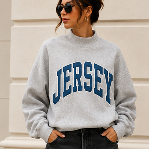 Sudadera de Invierno Premium para Mujer, Estilo Urbano, Antipilling, de Secado Rápido, con Apliques Bordados, Talla Grande, Venta al Por Mayor - Product Image 1