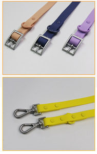 Collar fuerte, collares para cachorros, Correa con luz <span class=keywords><strong>LED</strong></span>, arnés para perros con Rana tachonada, clip suave, plomo largo, doble retráctil para perros pequeños - Product Image 4