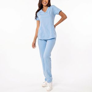 Conjunto de Uniformes Médicos Transpirables y Ligeros Personalizados, Ropa de Enfermera Cómoda, Uniforme de Hospital, Proveedor OEM, Uniforme Médico de Alta Calidad - Product Image 1