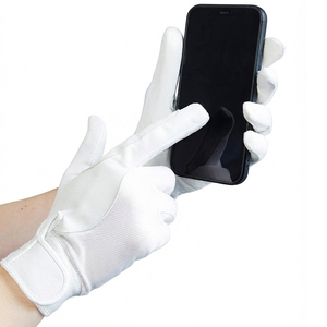 Gants d'équitation en cuir unisexe respirants à demi-doigts pour l'été, haute qualité, vente en gros, logo personnalisé, pour chevaux - Nouveauté très demandée - Product Image 4