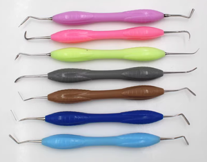 Kit d'instruments en résine composite dentaire avec manche coloré, outils de remplissage pour procédures de restauration et usage dentaire professionnel - Product Image 2