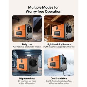 Deumidificatore Commerciale Portatile da 156 Pinte per Cantine e Magazzini, Grado Industriale con Tubo di Scarico - Product Image 4