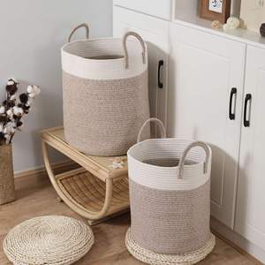Eco Friendly Jute <b>Basket</b> – Natural Fiber <b>Storage</b> Organizer for Laundry, Kitchen and Daily Household Use - Product Image 4