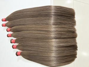 Wholesale Straight Human <b>Hair</b> Bulk <b>Extensions</b> Ombre Blonde Brown for <b>Braiding</b> - Product Image 6