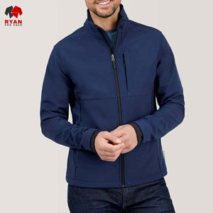แจ็คเก็ตซอฟต์เชลล์คุณภาพพรีเมียม Ryan Pro Gear สำหรับผู้ชาย กันน้ำ กันลม ผลิตจากผ้าถักที่เป็นมิตรต่อสิ่งแวดล้อม คอตั้ง - Product Image 5