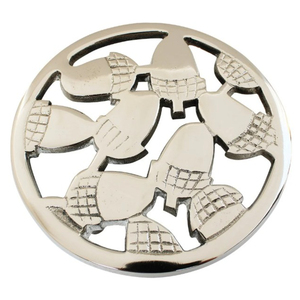 Wholesale Vintage Metal Trivet Brass Lotus Flower Trivet Modern Style Decorative Metal <b>Kitchen</b> <b>Accessory</b> & Dining Table Use - Product Image 6