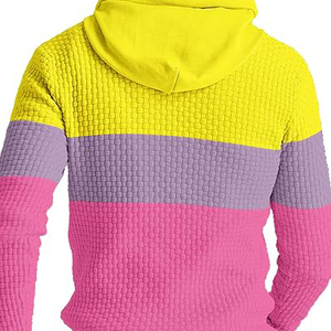 Ventes en gros de sweats à capuche pour hommes en coton 100% uni, à prix promotionnel, avec poche, coupe-vent, écologiques - Product Image 2