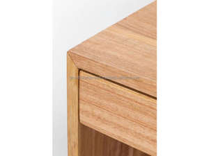 Mueble de Almacenamiento Moderno de Madera Maciza con 2 Cajones, Aparador Decorativo Hecho a Mano de Madera de Mango de Rajasthan para Apartamento, Almacén o Sala de Estar - Product Image 6