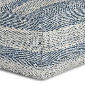 Taburetes y otomanos de PUF de arcilla cuadrados con mezcla de color verde azulado patterened - Product Image 3