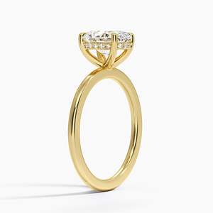 แหวนเพชรทรงกลมซ่อนรูป 1.4 มม. พรีเมียมเพอร์เฟคฟิต พร้อมดีไซน์ทองคำขาว 14K ที่คลาสสิกเหนือกาลเวลา - Product Image 2