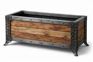 Macetero Redondo de Hierro Color Cobre para Decoración del Hogar y Oficina, Acabado de Hierro y Cobre de Primera Calidad - Product Image 6