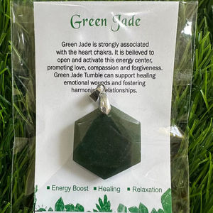 จี้หินธรรมชาติทรงหกเหลี่ยมคุณภาพสูง หินกึ่งมีค่าหลากหลายชนิด เครื่องประดับโรสควอตซ์ ไพไรต์ จี้คริสตัลขายส่ง - Product Image 2