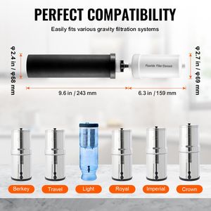 Éléments de purification de remplacement pour filtres à eau de 5 microns, compatibles avec la plupart des marques de systèmes de filtration d'eau par gravité - Product Image 6