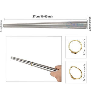 Herramienta Profesional para Medir el Tamaño de Anillos, Fabricación de Joyería, Acero Inoxidable, Medidor Preciso del Tamaño del Dedo, Precio de Fábrica al por Mayor OEM - Product Image 1