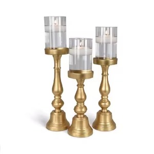 Support à bougie en métal élégant pour la maison, porte-bougie décoratif, centre de table pour salon, décoration intérieure - Product Image 5