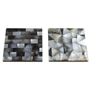 Tableware Pads And Coasters Home Decor <b>Dinning</b> <b>Table</b> And Restaurant Decor <b>Square</b> Flat Coasters Resin And Wood Combo Set - Product Image 1