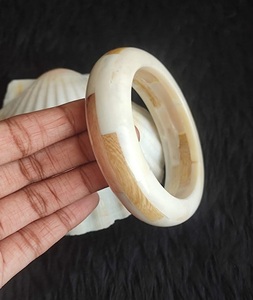 Brazalete Ancho de Hueso de Búfalo, Hecho a Mano, Ecológico, Estilo Tradicional, Aspecto Vintage, Regalo de Boda F S - Product Image 3