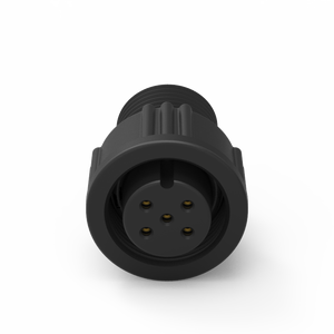 Connecteur industriel étanche IP67 de taille B, 5 broches, en laiton moulé avec câble, 5A - Product Image 3