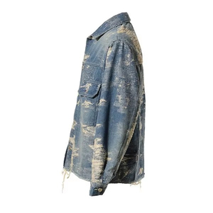 Factory Made New Fashion Print Cotton Jean <b>Jacket</b> Designed <b>Mens</b> <b>Denim</b> <b>Jacket</b> <b>Men</b> - Product Image 3
