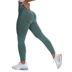 Leggings Personalizados de Spandex/Poliéster de Secado Rápido, Ropa Deportiva, Leggings de Gimnasio, Pantalones de Yoga de Cintura Alta con Efecto Levanta Glúteos para Mujer - Product Image 1