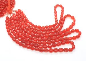 Cuentas de Cornalina AAA Lisas de Forma Ovalada 7x10MM, Cuentas de Cornalina Natural Ovaladas de 16 Pulgadas, Cuentas Sueltas de Cornalina para Joyería - Product Image 6