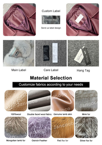 Hot Selling Women's for Loose Custom 100% Cotton Stand Collar <b>Winter</b> Genuine Sheepskin Motorcycle <b>Leather</b> <b>Jacket</b> - Product Image 5