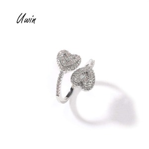 Hot Sale Adjustable Heart Shape <b>Ring</b> Fashion Women Trendy <b>Rings</b> Bling Women <b>Man</b> Jewelry - Product Image 2