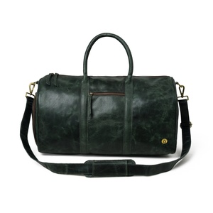 Sac de sport en cuir avec compartiment à chaussures Cadeau de Noël pour lui Sac de voyage de nuit Weekender LTG-0046 - Product Image 1