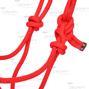 Longe d'entraînement réglable en nylon durable pour cheval avec muserolle perlée - Product Image 3