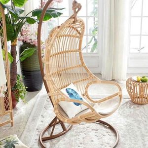 Fauteuil suspendu de luxe pour patio, prix d'usine, avec coussin moelleux et support en acier, provenant d'un fabricant de meubles de jardin. - Product Image 5