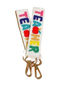 GEAUX TIGER Llavero con cuentas Correa Sorority Gameday Correa personalizada con ganchos desmontables de la India Hecho a mano para llaves - Product Image 4